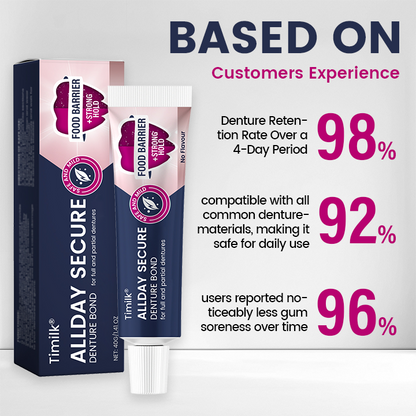 AllDay Secure Denture Bond — Fit Seal, Secure Hold Up to 4 Days