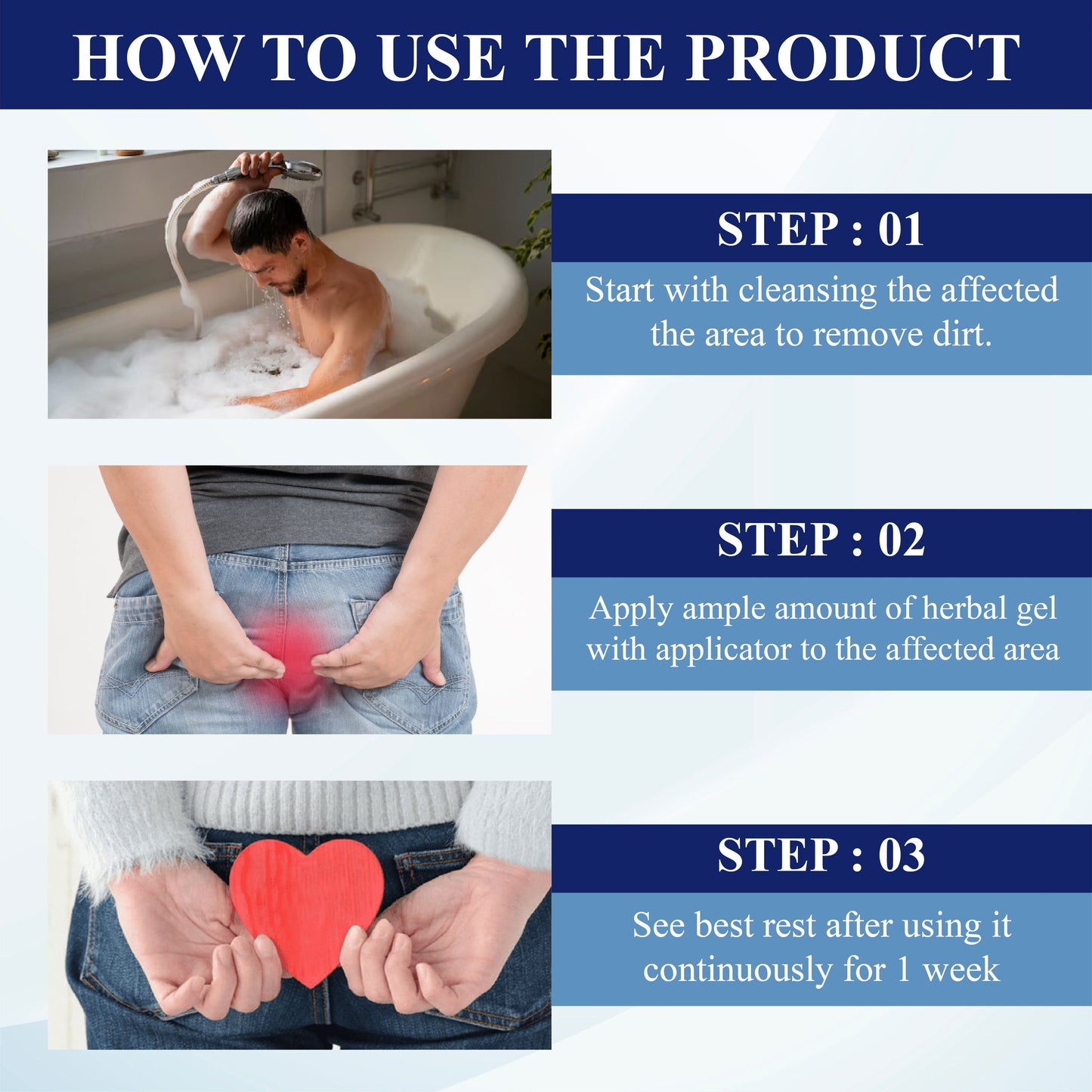 Medical Hemorrhoid Herbal Gel with Applicator