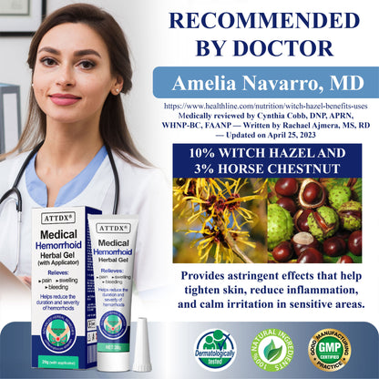 Medical Hemorrhoid Herbal Gel with Applicator