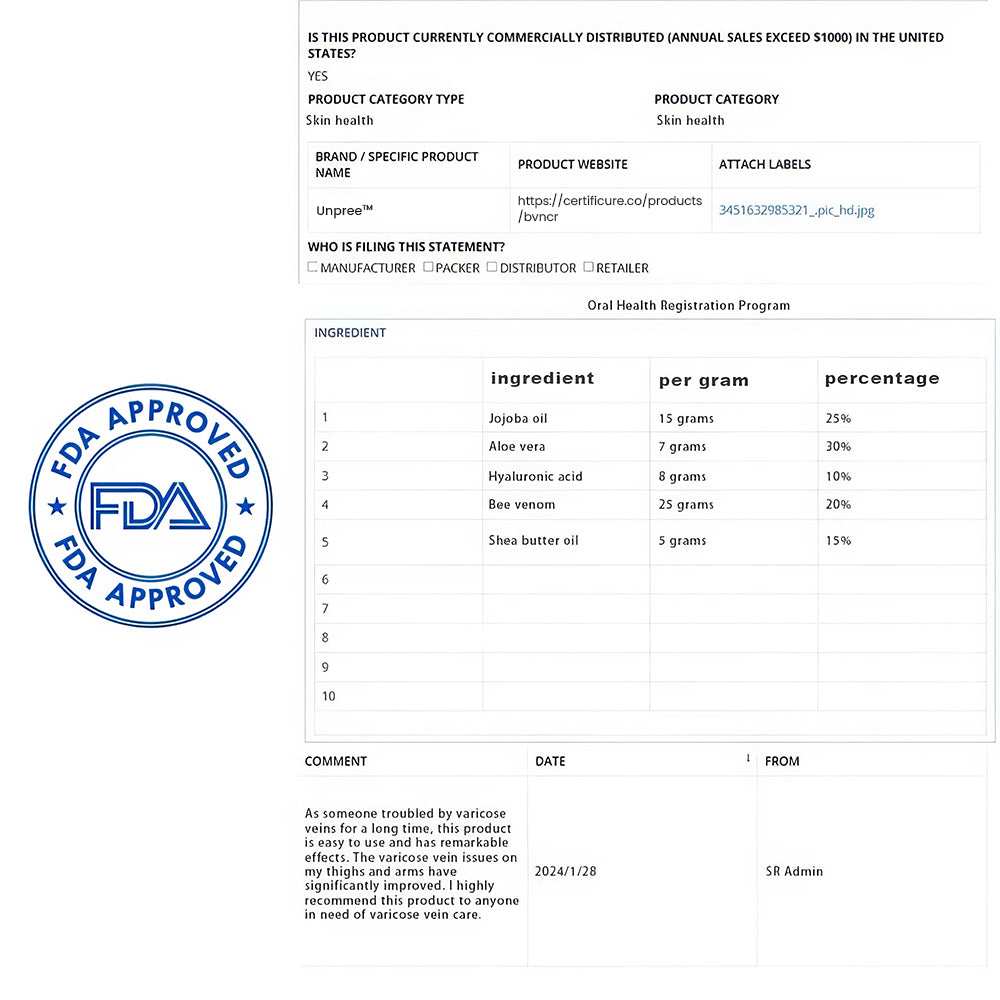 Bees Venom Varicose Veins Cream