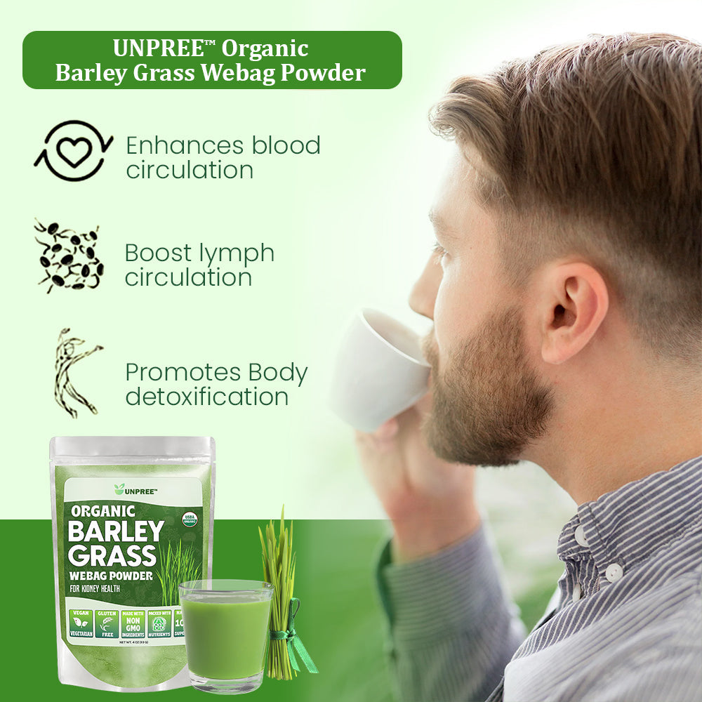 Organic Barley Grass Webag Powder For Kidney Health