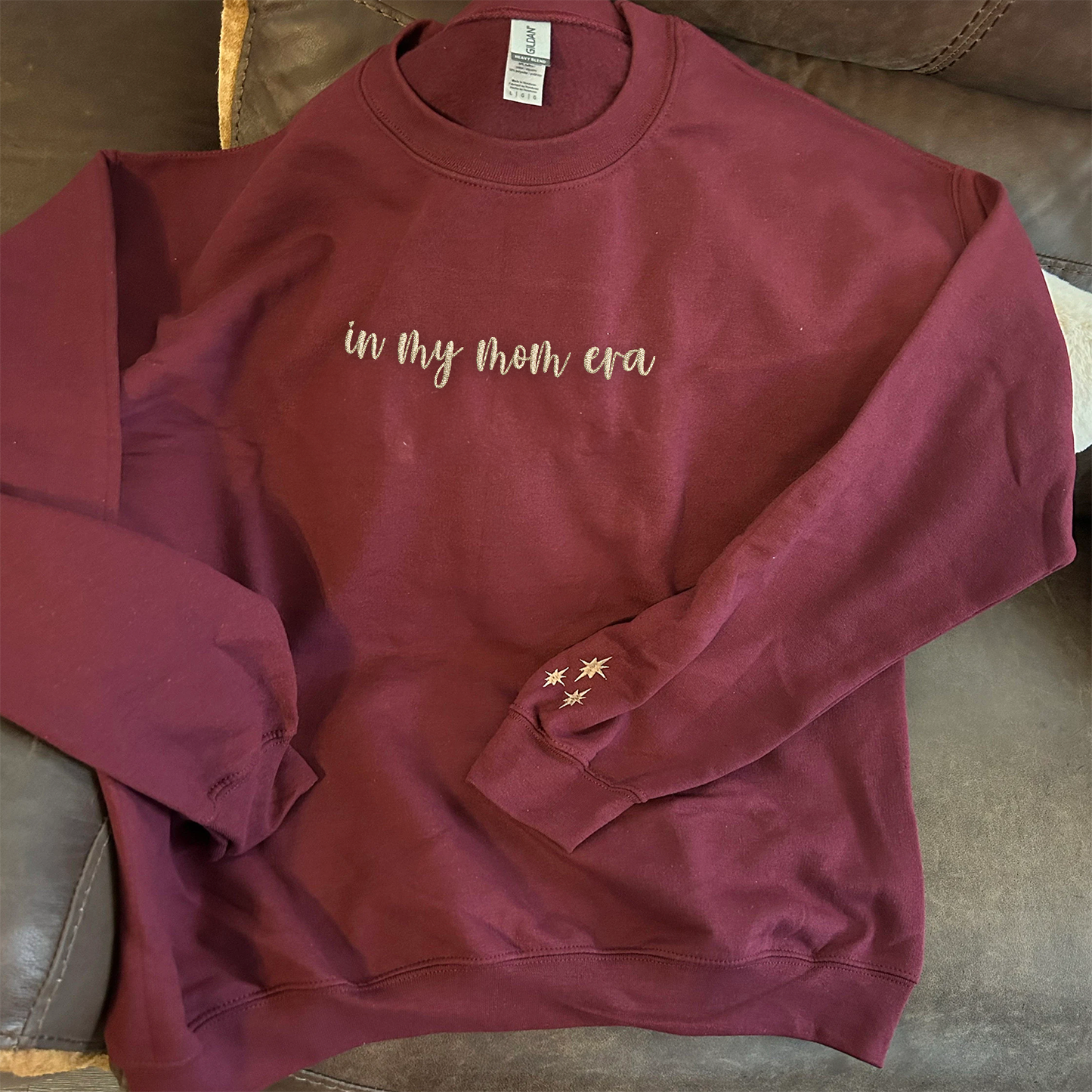 In My Mom Era Sweatshirt & Hoodie, Custom Embroidered Gift for New Mom