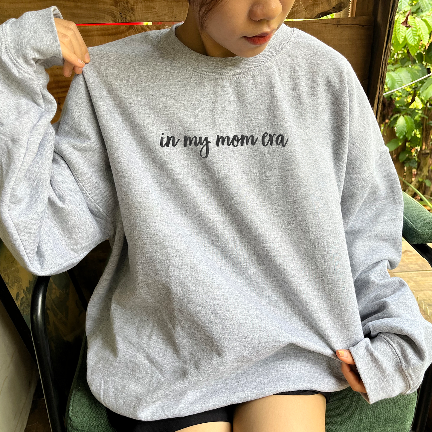 In My Mom Era Sweatshirt & Hoodie, Custom Embroidered Gift for New Mom